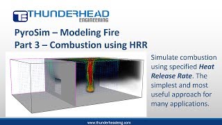 PyroSim Modeling Fire Part 3  Combustion using HRR [upl. by Htrow]