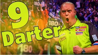 Michael Van Gerwen Hits A Sensational Nine Darter vs Mensur Sulijovic At The European Open 2019 [upl. by Esinehc]