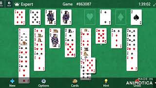 Freecell  game 863087 [upl. by Yesak732]