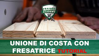 Unione di costa legno parallela con fresatrice fai da te  Tutorial Falegnameria Semplice  Fraiser [upl. by Sill]