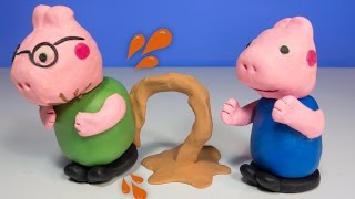 Peppa Pig English Episode Compilation Diarrhea Sick Stomach Ache George and Daddy [upl. by Hanavas983]