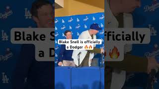 Blake Snell gets welcomed as a Dodger 🙏🔥 baseball shorts [upl. by Sug225]