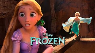 Scenes Elsa and Rapunzel in Arendelle Castle  Frozen 3 Moana and Anna Fanmade Scene [upl. by Baer33]