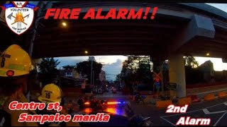 1070  Centro st Sampaloc Manila Pumper Prince responded 101324  529pm residential 2nd Alarm [upl. by Lelah]