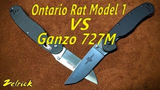 Ontario Rat Model 1 VS Ganzo 727 M  Can The Copycat Stand Up To The Original [upl. by Kennie]