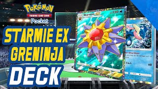 Starmie EX Greninja Deck for Pokemon Pocket [upl. by Patman759]