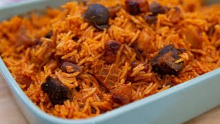 BAKED JOLLOF RICE  JOLLOF FIESTA jollofrice [upl. by Wurst538]