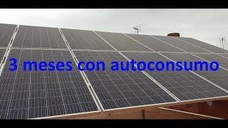 3 meses con placas solares para autoconsumo [upl. by Alegnave870]