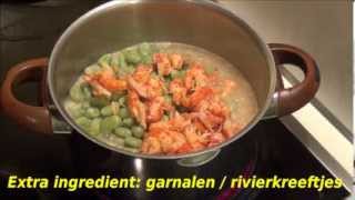 Risotto maken kan iedereen  Risotto met garnalen en tuinbonen [upl. by Ailecnarf]