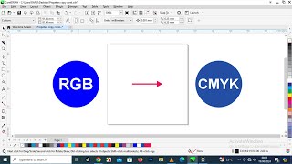 How to Convert RGB to CMYK In CorelDraw [upl. by Ymmaj122]