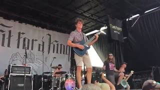 Fit For A King Live  Warped Tour West palm beach Florida 722017 [upl. by Anatak]