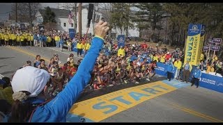 Thousands Run Boston Marathon on Anniversary of Bombing [upl. by Ocer]