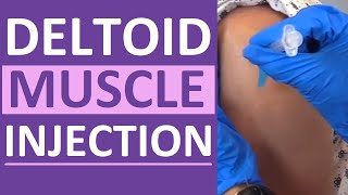 Intramuscular Injection in Deltoid Muscle with ZTrack Technique [upl. by Jacklyn610]