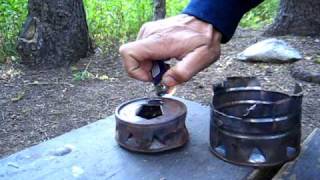 Ultralight Backpacking Stove from Tuna Can [upl. by Nilecoj]