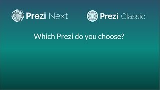 Two Different Prezis Prezi Classic and Prezi Next [upl. by Saile]