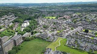 Longwood  Golcar from Parkwood Rd 360 Drone 23 June 24 [upl. by Renny627]