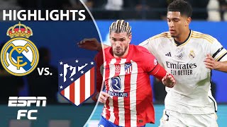 🚨 DERBY CLASSIC 🚨 Real Madrid vs Atletico Madrid  Spanish Supercopa Highlights  ESPN FC [upl. by Eilsew]