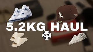 CRAZY 52 KG Pandabuy HAUL  FULL REVIEW Midnight Navy Bone White Dunks Snapbacks Nike Socks [upl. by Spanjian]