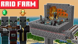 Minecraft Raid Farm 1204  SIMPLE DESIGN [upl. by Matlick362]