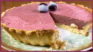 TORTA MOUSSE DE CEREJA COM MASSA CROCANTE QUE DERRETE NA BOCA  MUITO FÁCIL DE FAZER [upl. by Gulgee]