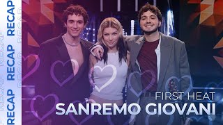 Sanremo Giovani 2024 Italy  First Heat  RECAP [upl. by Chase]