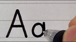 How to Write Neat and Clean Alphabet Handwriting  Print and Cursive  elementary school letters [upl. by Zelda]