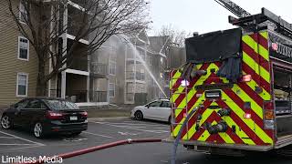 Meridian Pointe Apartments Third Alarm Fire  Burnsville Minnesota [upl. by Nerrual]