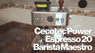 Mi análisis de la Cecotec Power Espresso 20 Barista Maestro [upl. by Atteuqihc477]