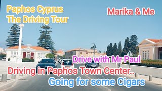 Driving in Paphos Town Center quotCigar Huntingquot [upl. by Yatnohs262]