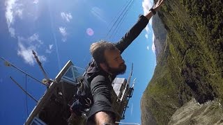 The Nevis Bungee Jump in Queenstown New Zealand Tallest Bungee Jump [upl. by Elocal]