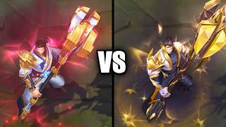 T1 Jayce vs Prestige T1 Jayce Skins Comparison League of Legends [upl. by Sigrid985]