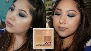 Review Demo NYX Conceal Correct Contour Palette [upl. by Nerek633]