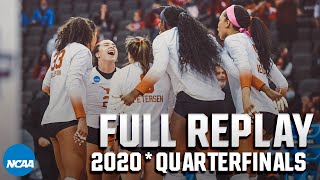 Texas vs Nebraska 2020 NCAA volleyball tournament quarterfinals  FULL REPLAY [upl. by Agathy]