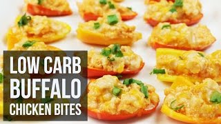 Low Carb Buffalo Chicken Bites  Keto Snack amp Appetizer Recipe by Forkly [upl. by Aicire209]