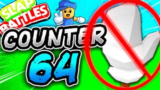 HOW to COUNTER the 64 Glove🎮 Slap Battles Roblox [upl. by Ennairac]