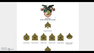 US Military Academies Rank Insignia [upl. by Hareehahs]