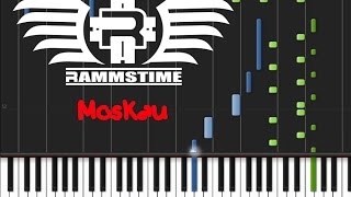 Rammstein  Moskau Piano Cover Tutorial ♫ [upl. by Salinas]