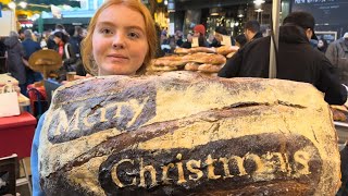 🇬🇧🎄🎅 LONDON CHRISTMAS 2024 BOROUGH MARKET WALKING TOUR LONDON STREET FOOD EXTREMELY BUSY 4K HDR [upl. by Adnalor]