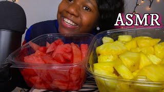 ASMR PINEAPPLES AND WATERMELON MUKBANG EATING SHOW [upl. by Elem]