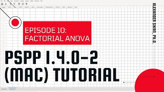 PSPP 1402 Tutorial Series Episode 10 Factorial ANOVA [upl. by Wier530]