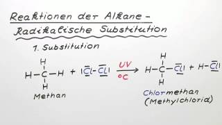 Reaktionen der Alkane  Radikalische Substitution  Chemie  Organische Chemie [upl. by Froh]