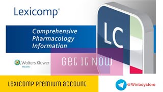 Lexicomp Premium Account 1 Year Registered [upl. by Anastas]