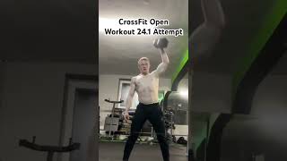 CrossFit Open Workout 241 Attempt crossfitgames crossfitter crossfit athlete workout gym [upl. by Philbert]