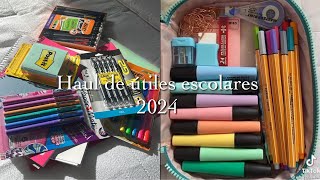 Haul de Utiles Escolares 2024 l StationeryPal [upl. by Nortna561]