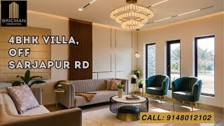 4bhk luxury villa for sale Off Sarjapur road Bangalore  9148012102 [upl. by Nedda]