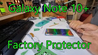 Galaxy Note 10 factory screen protector removal [upl. by Barcroft]