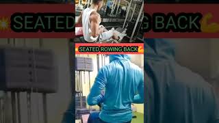 💥SEATED ROWING💪 shorts gymlover trenidng [upl. by Nomyad]