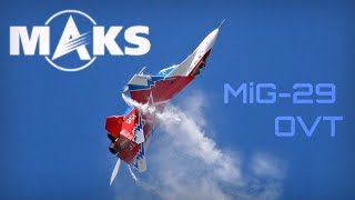 MAKS 2013  MiG29 OVT crazy maneuverability Remastered  HD 50fps [upl. by Lune]