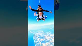 SKY DIVING high jump 😱😱skydive skydiving sky skyjump trending trendingshorts shorts [upl. by Arahas431]