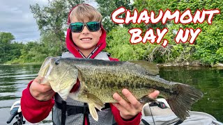 Big Bass amp Panfish on Chaumont Bay Family Fishing amp CampingCatch amp Cook Largemouth Bass [upl. by Ademla]